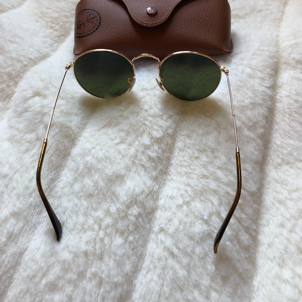 New Ray-Ban Blue Mirrored Rounds View 6